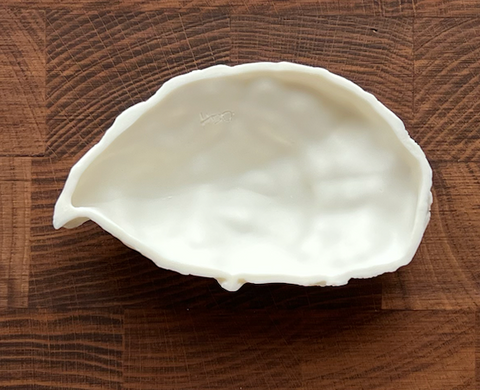 HOUSE OF OYSTERS HANDMADE MONT BLANC BISKUITPORZELLAN AUSTERNSCHÄLCHEN TYP 1