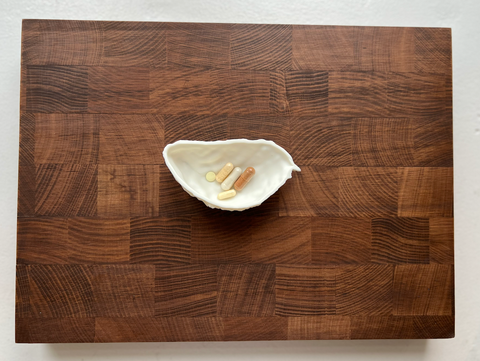 HOUSE OF OYSTERS HANDMADE MONT BLANC BISKUITPORZELLAN AUSTERNSCHÄLCHEN TYP 2