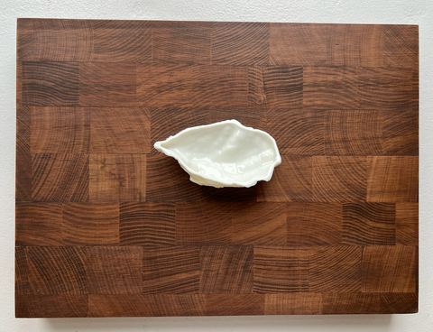 HOUSE OF OYSTERS HANDMADE MONT BLANC PORZELLAN AUSTERNSCHÄLCHEN TYP 3