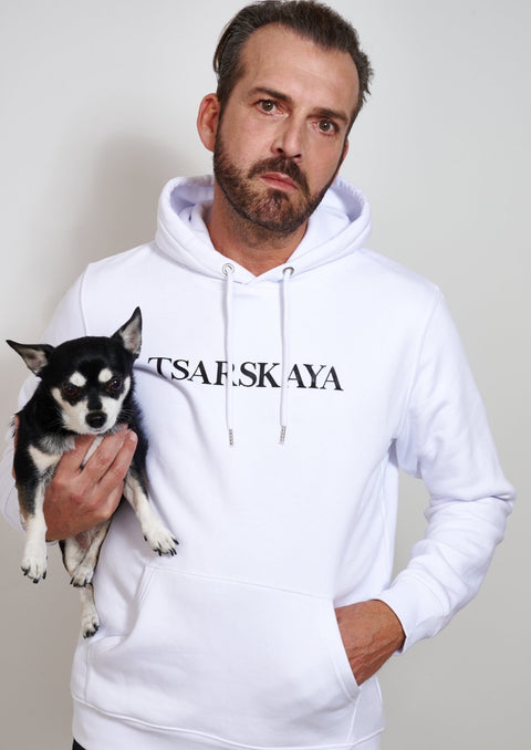 HOODIE WHITE TSARSKAYA  / UNISEX