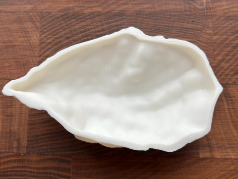 HOUSE OF OYSTERS HANDMADE MONT BLANC BISKUITPORZELLAN AUSTERNSCHÄLCHEN TYP 3