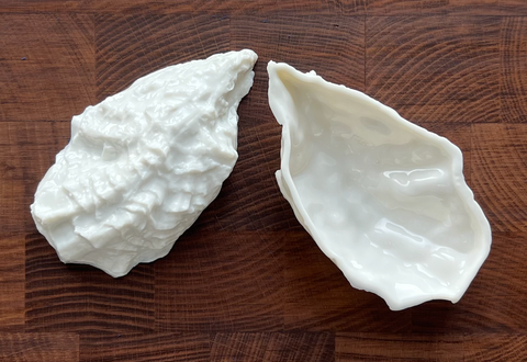 HOUSE OF OYSTERS HANDMADE MONT BLANC PORCELAIN SMALL OYSTER BOWL TYP 3