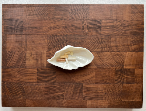 HOUSE OF OYSTERS HANDMADE MONT BLANC PORZELLAN AUSTERSCHÄLCHEN TYP 1