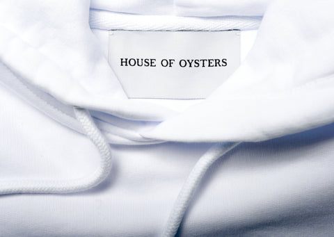 HOODIE WHITE EMERALD ROCK / UNISEX