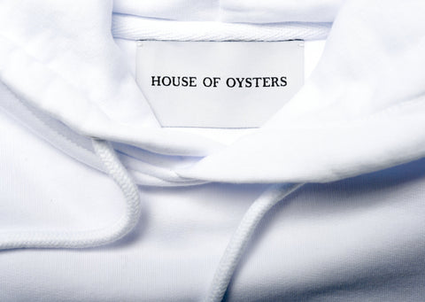 HOODIE WHITE LA PERLE NOIRE / UNISEX 