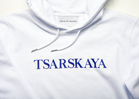 HOODIE WHITE TSARSKAYA  / UNISEX