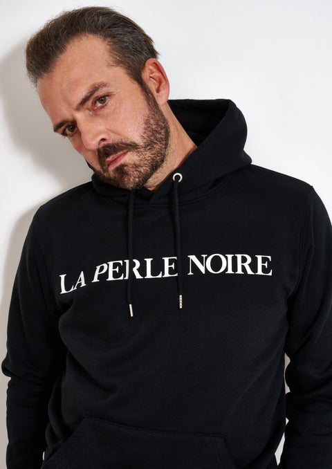 HOODIE BLACK LA PERLE NOIRE / UNISEX