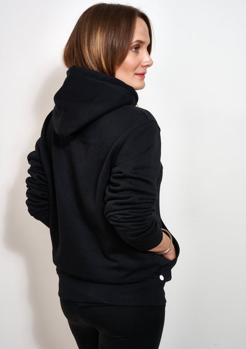 HOODIE BLACK EMERALD ROCK / UNISEX 