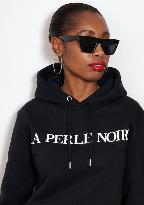 HOODIE BLACK LA PERLE NOIRE / UNISEX